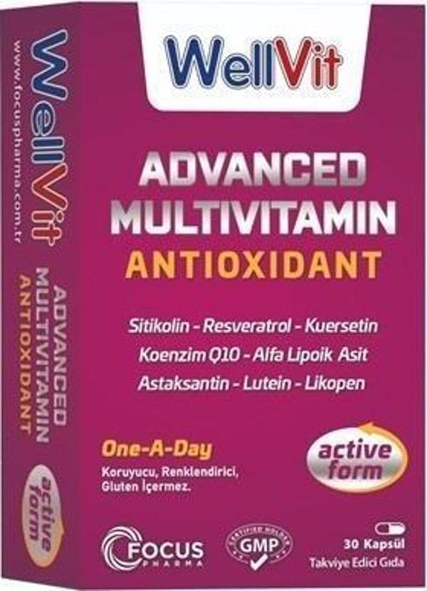 Wellvit Advanced Multivitamin 30 Kapsül - Image 1
