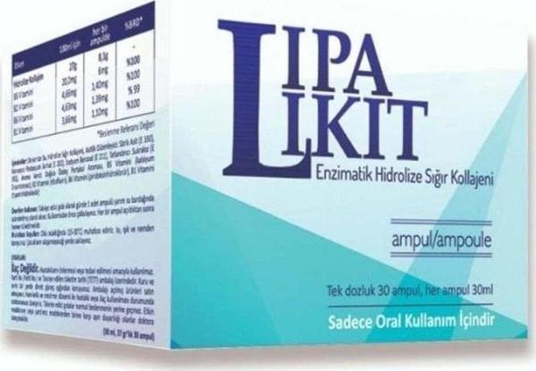 Renova Lipalikit Enzimatik Sığır Kollajeni 30Ml 30 Oral İçilebilir Ampul - Image 1