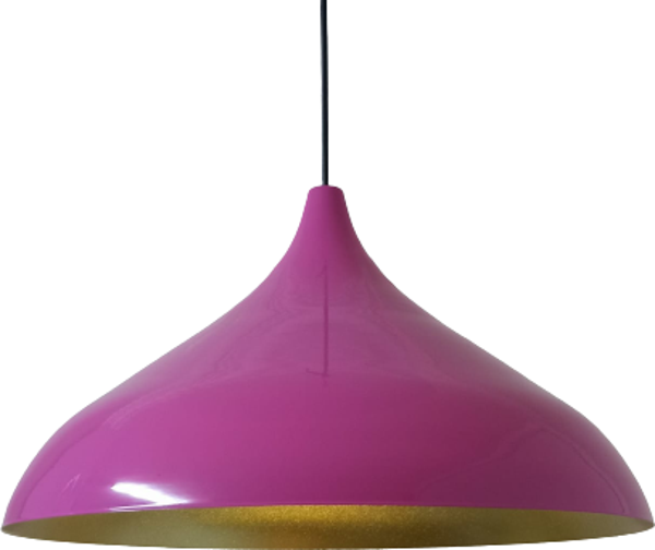 Rys Retro Metal Fuşya Pembe Dekoratif Rustik Metal Sarkıt Avize Çap:43 cm - Image 1