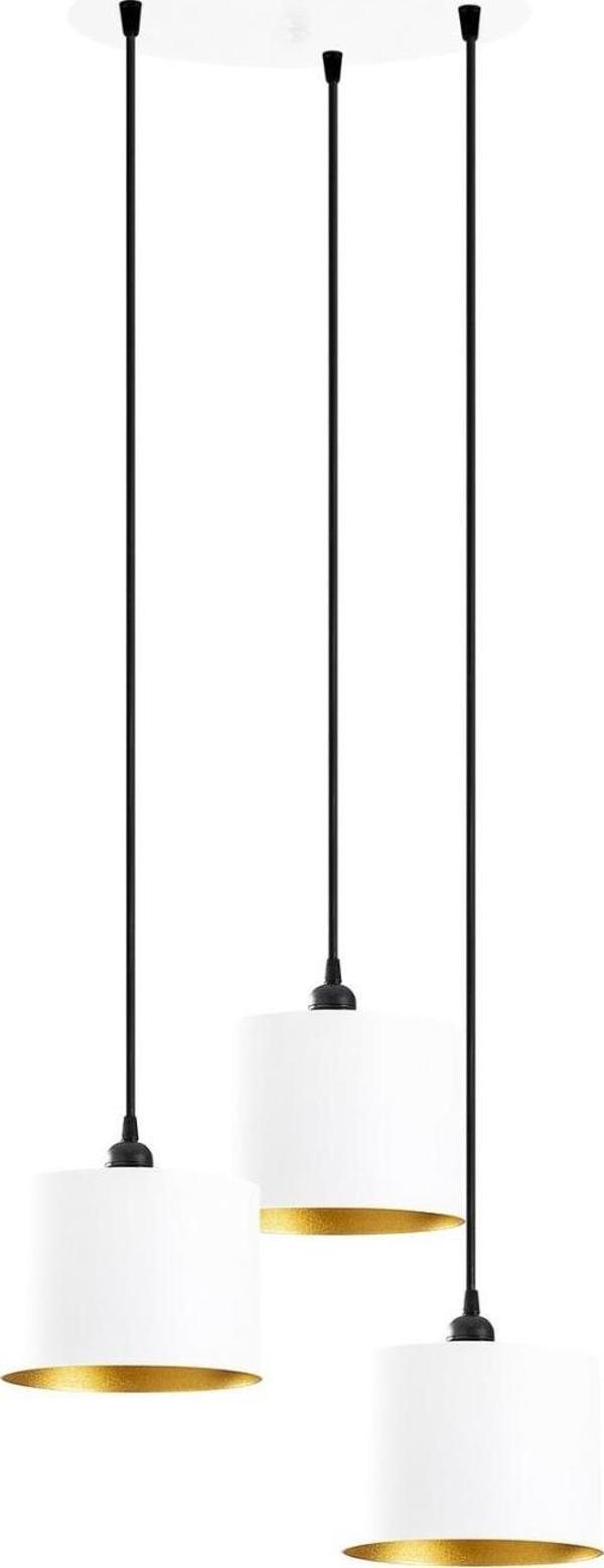 Rys Retro Metal Dekoratif Beyaz Rustik 3 Lü Dekoratif Sarkıt Avize çap:30 cm - Image 1