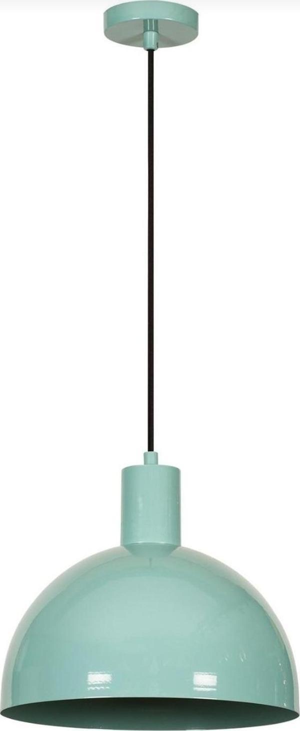 Rys Retro Metal Dekoratif Metal Kafe Mutfak Rustik Su Yeşili Sarkıt Avize Çap:30 cm - Image 1