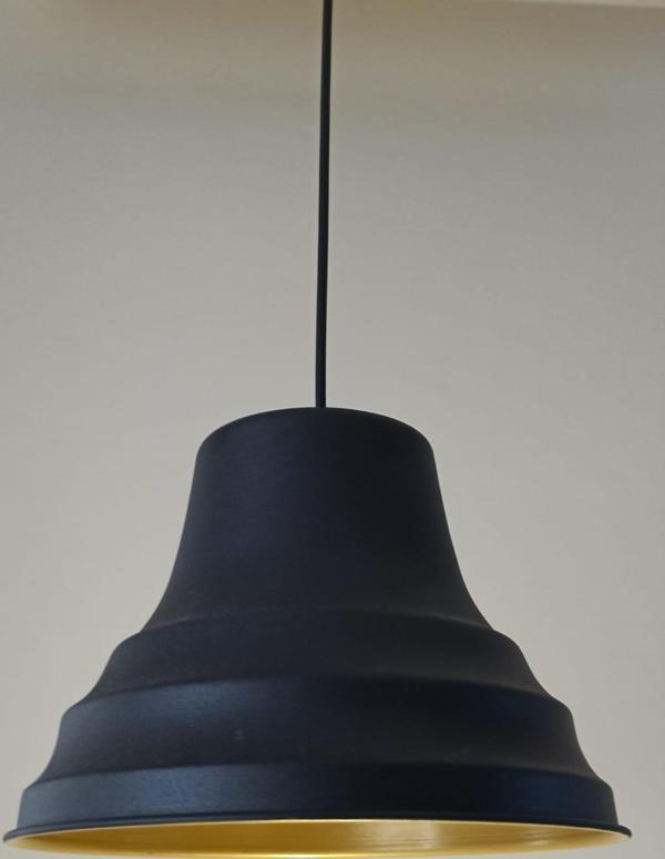 Rys Retro Metal Sarkıt Avize Rustik Tekli Sarkıt Siyah Cafe Mutfak Aydınlatma 27 cm - Image 1