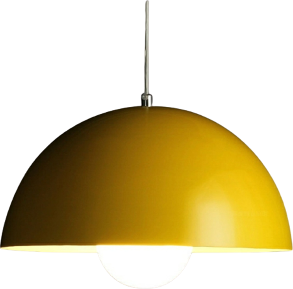 Rys Metal Retro Sarı Dekoratif Tekli Sarkıt Avize Çap:40 cm - Image 1