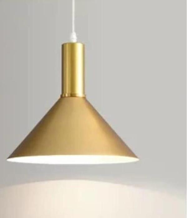 Rys  Retro Metal Gold Dekoratif Rustik Kafe Mutfak Sarkıt Avize çap 30 cm - Image 1