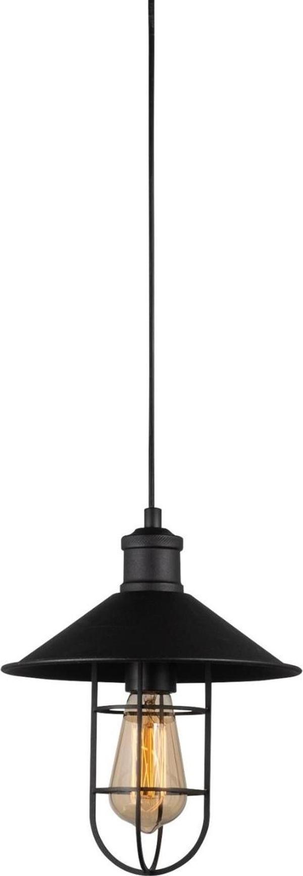 Rys Retro Metal Kafesli Tekli Sarkıt Avize Çap.23 cm - Image 1