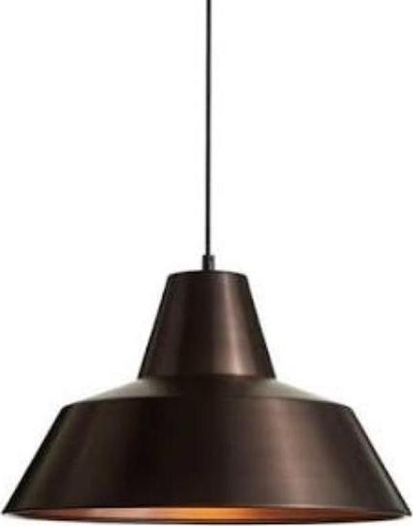 Retro Metal Sarkıt Avize Rustik Tekli Sarkıt Kahve İçi Beyaz Cafe Mutfak Aydınlatma 30 cm - Image 1