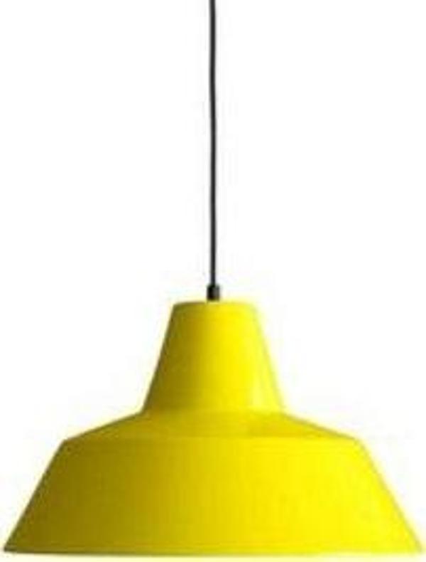 Retro Metal Sarkıt Avize Rustik Tekli Sarkıt Sarı İçi Beyaz Cafe Mutfak Aydınlatma 30 cm - Image 1