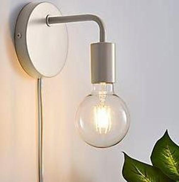 Rsylight Retro Metal Rustik Kablolu Anahtarlı Beyaz Duvar Aplik - Image 1