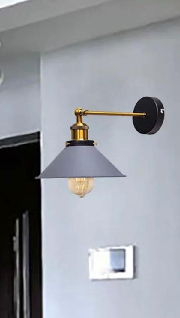 Rsylight Retro Metal Rustik Mafsallı Gri Dekoratif Duvar Aplik - Image 1