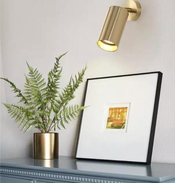 Rsylight Metal Mafsallı Eskitme Spot Armatür Beyaz Led Ampullü - Image 1