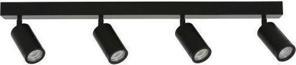 Rsylight Metal Modern Spor 4 Lü Siyah  Mafsallı Led Spot Avize Günışığı Ampullü  - Image 1