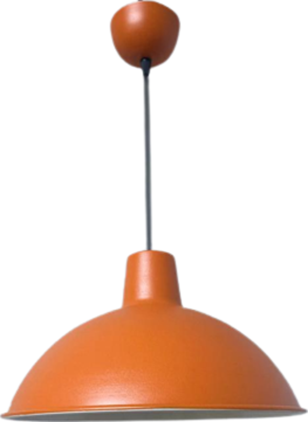 Rsylight Retro Metal Rustik Dekoratif Turuncu Tekli Sarkıt Avize çap:31 cm - Image 1
