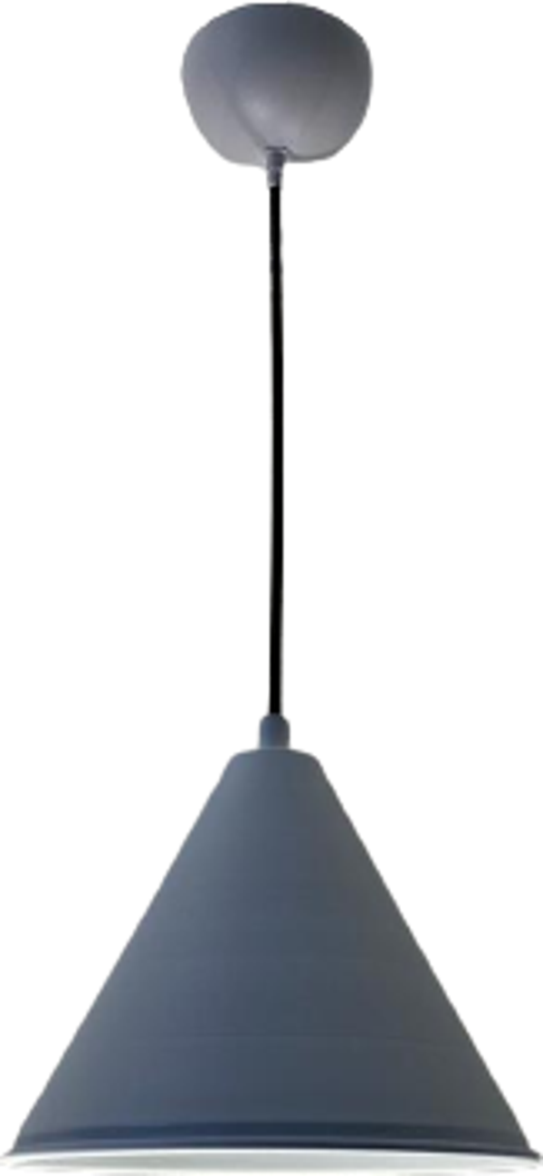 Dylight Retro Gri Metal Dekoratif Tekli Kafe Mutfak Aydınlatma Avize Çap:23cm - Image 1