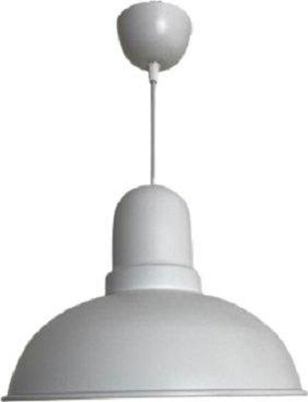 Dylight Retro Dekoratif Tekli Beyaz Rustik Metal Sarkıt Avize 33 Cm - Image 1