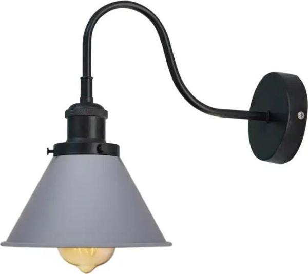 Rsylight Retro Siyah Gri Metal Modern Dekoratif Rustik Aplik  - Image 1