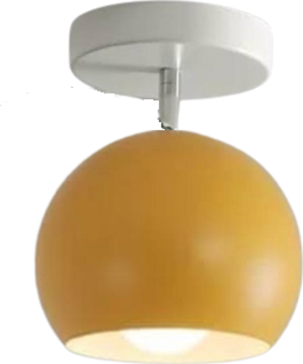 Rsylight Metal Retro Sarı Tavan Plofyoner 180 Derece Hareketli Modern Spor Avize Çap:20 cm - Image 1