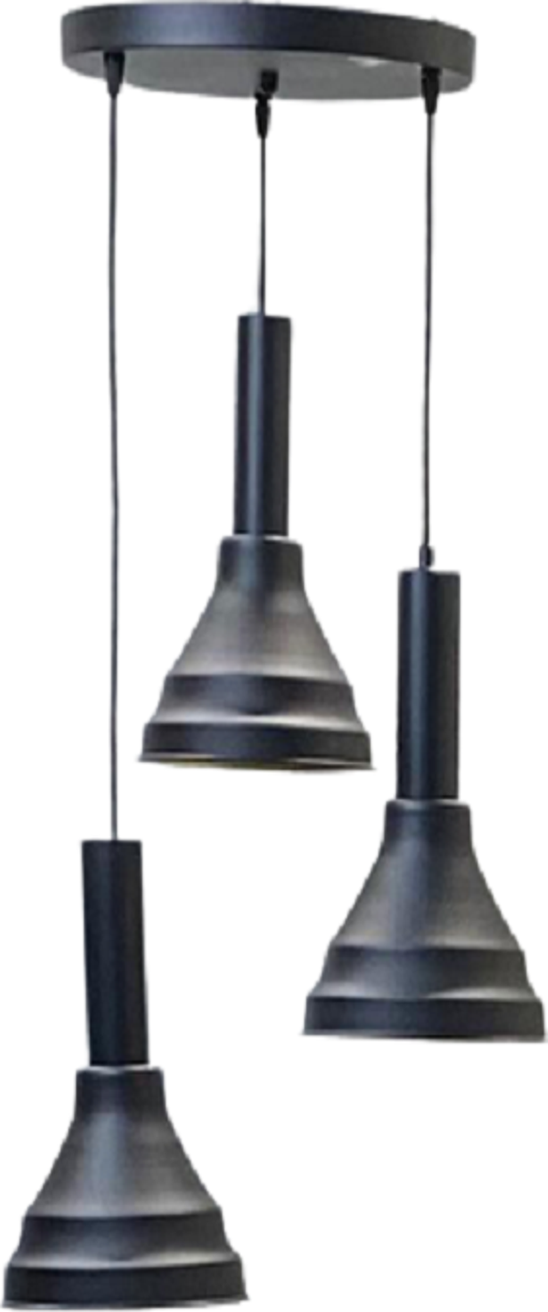 Dylight Daria Retro Metal Dekoratif 3 lü Modern rustik Sarkıt Avize Çap:30 cm - Image 1