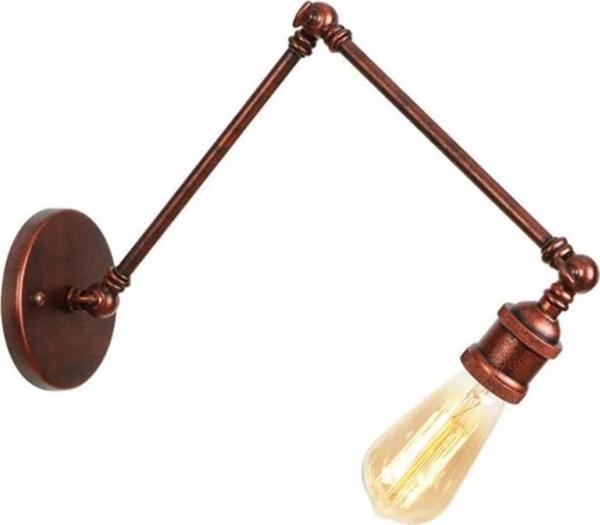 Dylight Retro Metal Dekoratif Mafsallı Akrobatik Bakır Patinalı Duvar Aplik - Image 1