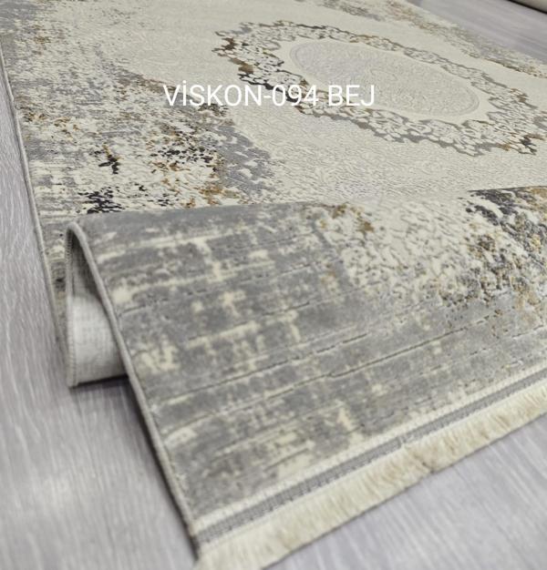 Decoser Viskon Koleksiyonu Viskon dokuma Bambu Halı DH094 Bej - Image 1
