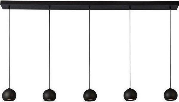 Rsylight Masa Üstü 5 Li Led Avize Siyah Led Spot Bar Ve Tezgah Üstü Led Avize Panasonıc Günışığı Ampullü - Image 1