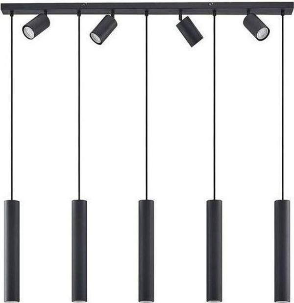 Rsylight Masa Üstü 9 Lu Led Avize Siyah Led Spot Bar Ve Tezgah Üstü Led Avize Panasonıc Günışığı Ampullü - Image 1