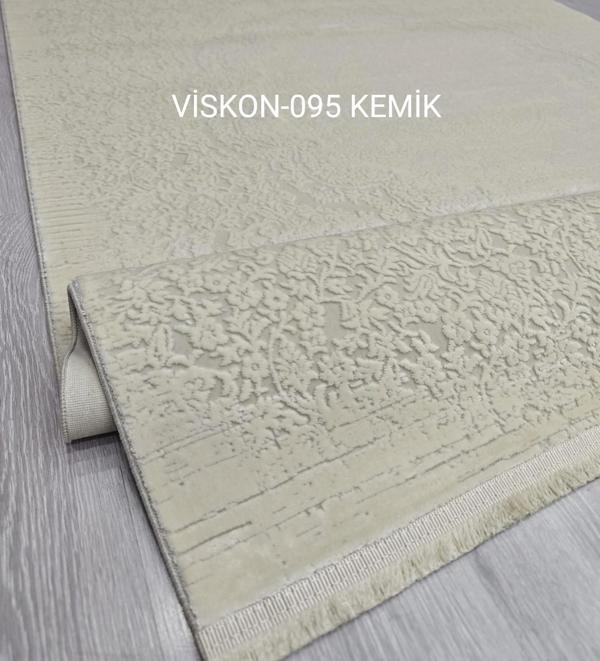 Decoser Viskon Koleksiyonu Viskon Akrilik dokuma Bambu Halı DH095 Kemik - Image 1