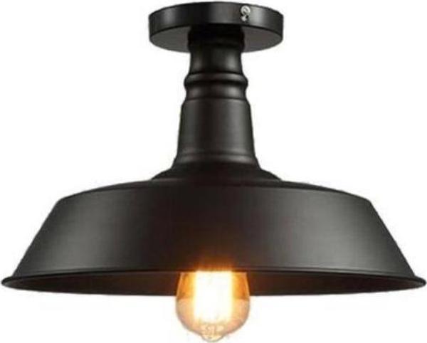 Dylight Retro Metal Dekoratif Siyah Tavan Plofyoner Avize Çap:30 cm - Image 1