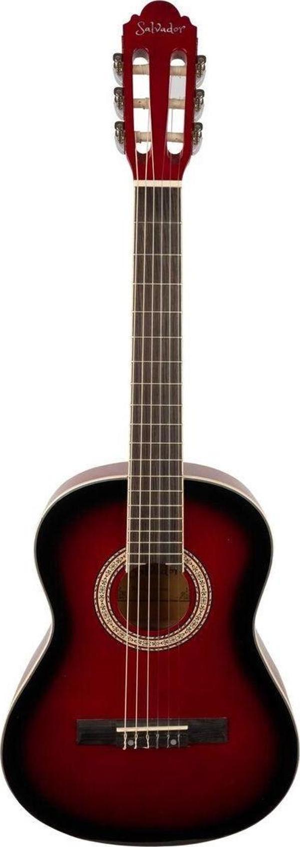 Salvador Klasik Gitar Düz Kasa (Kırmızı) - Image 1