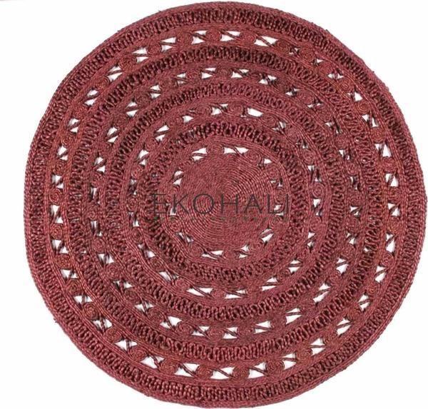 Solo Koleksiyonu Jüt ile üretilen el dokuma sisal kilim CA-106 Rubus - Image 1
