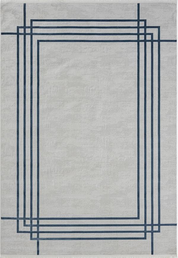 Seyran Mısra Koleksiyonu Modern Desenli Halı 5003 Mavi - Image 1