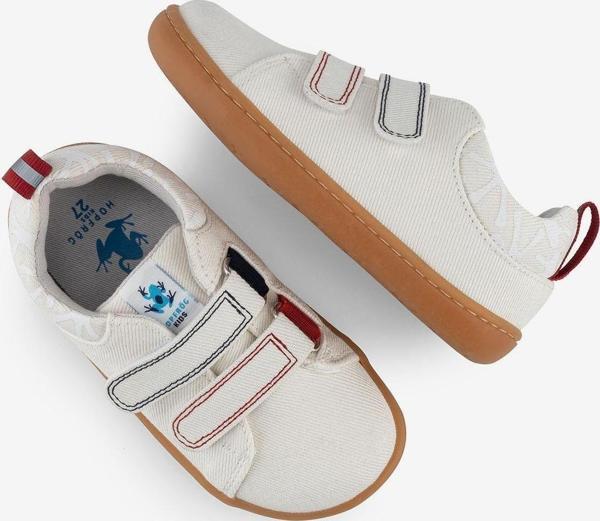 Hopfrög Smart Walker Recycled Canvas Eco Beyaz Barefoot Çocuk Ayakkabı - Image 1