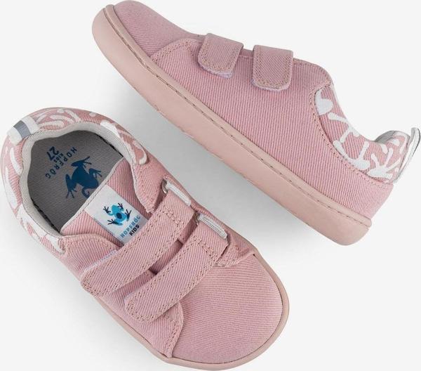 Hopfrög Smart Walker Recycled Canvas Eco Pembe Barefoot Çocuk Ayakkabı - Image 1