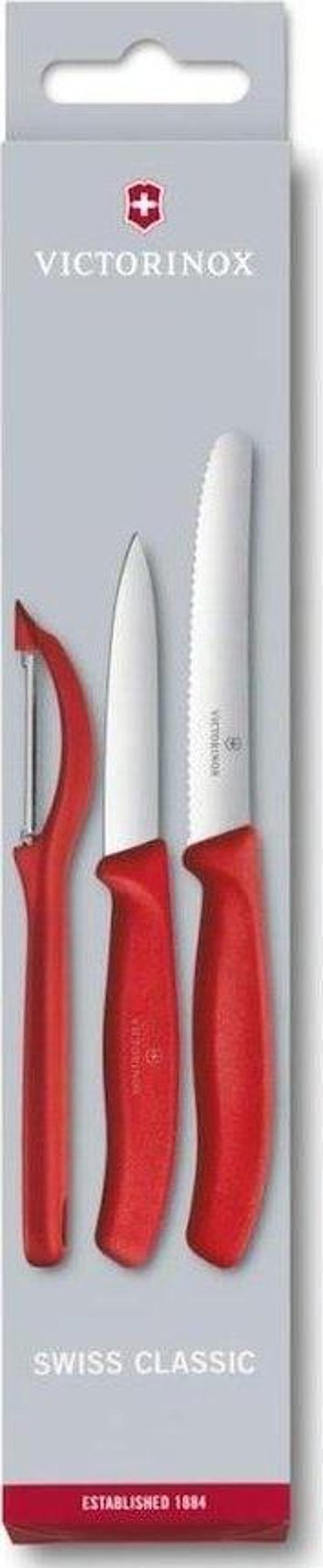 Victorinox 6.7111.31 Kırmızı Soyma Seti, 3 Parça - Image 1