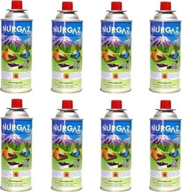 Nurgaz 220 gr Kartuş 8 Li Set - Image 1