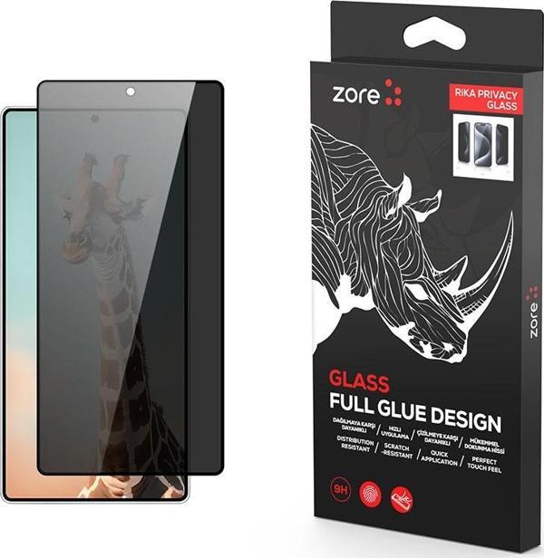 Galaxy S25 Ultra Zore Rika Premium Privacy Temperli Cam Ekran Koruyucu - Image 1