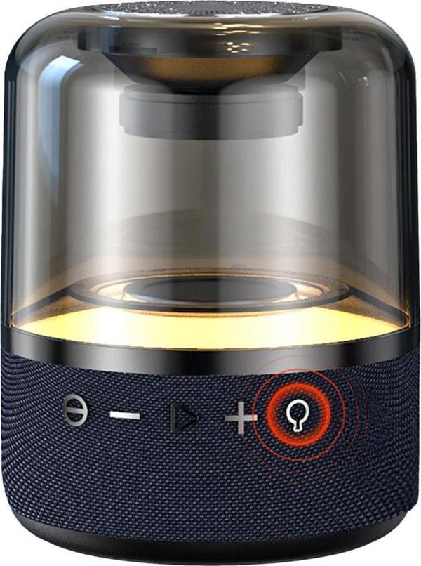 Dvıp Q5 Taşınabilir Bluetooth 5.0 Hoparlör Tf Sd Kart, 3,5Mm Aux, Sesli Görüşme, RGB Light Show Siyah - Image 1