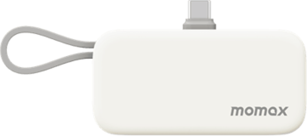 Momax 1-Power Mini 5000 mAh 20W 3'ü 1 Arada Powerbank - Beyaz - Image 1