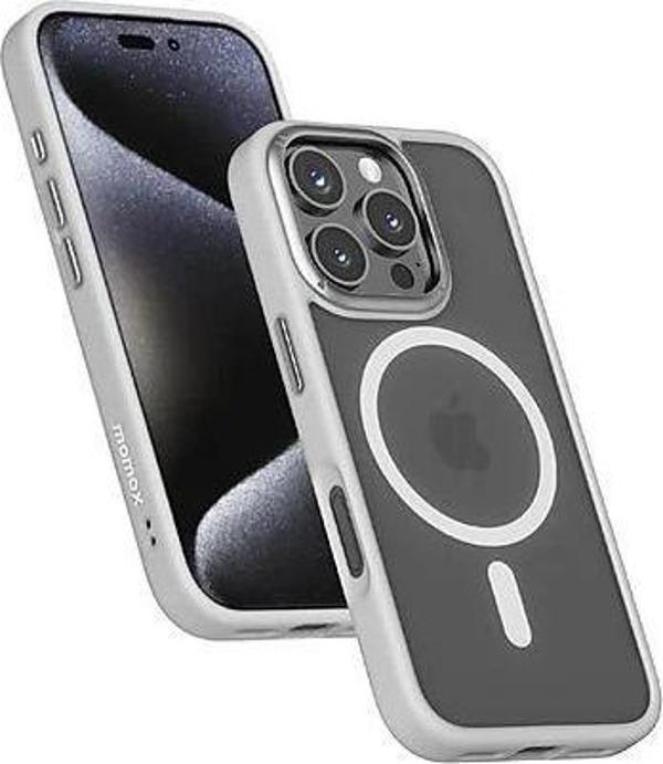 Momax iPhone 16 Pro Max Play Magsafe - Telefon Kılıf Gri - Image 1
