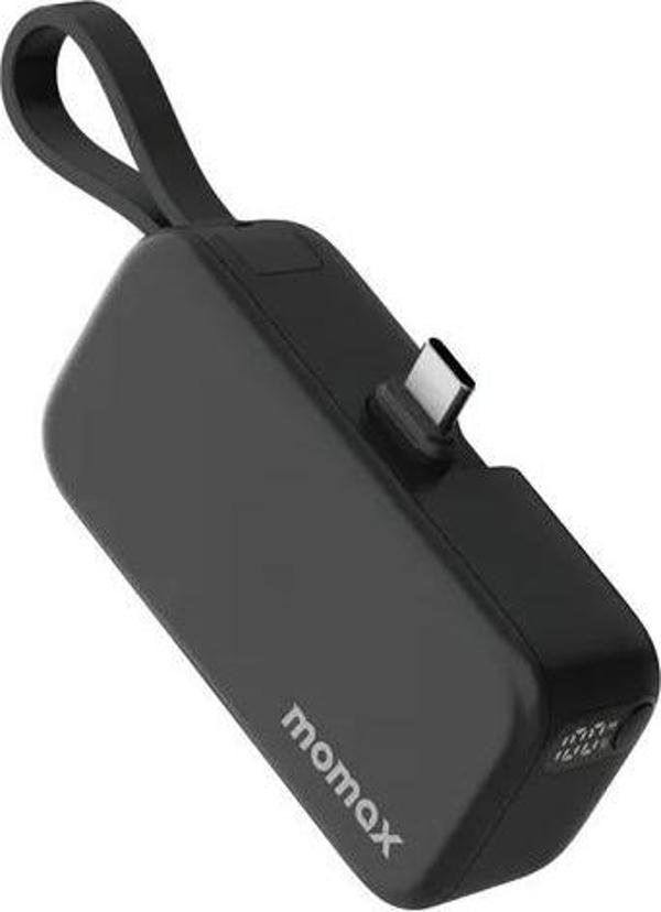 Momax 1-Power Mini 3in1 5000mah Taşınabilir Powerbank Siyah - Image 1