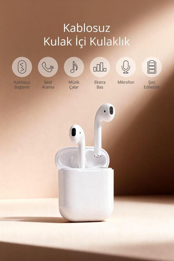 Piranha 9946 Kablosuz TWS Kulak İçi Kulaklık / Mikrofon / Şarjlı / Bluetooth / Android - iOS Uyumlu - Image 1