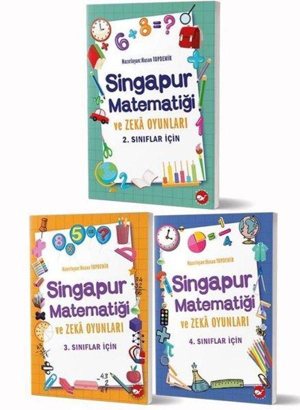 Singapur Matematiği ve Zeka Oyunları Seti - 3 Kitap Takım - Beyaz Balina Yayınları - Image 1