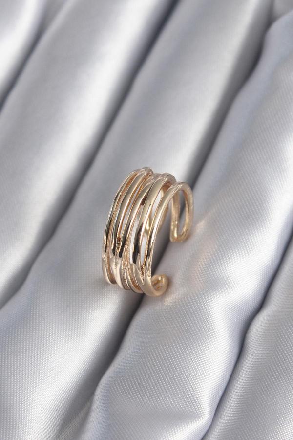 Gold Renk Ayarlanabilir Kadın Yüzük - Image 1