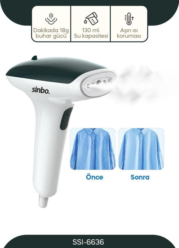 Sinbo SSI-6636 Buharlı Kırışık Giderici Paslanmaz Çelik - Image 1