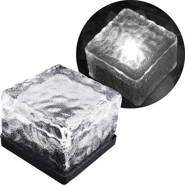 POWERMASTER PM-21645 SOLAR LEDLİ BEYAZ TUĞLA GÖRÜNÜMLÜ BAHÇE DEKORASYON AYDINLATMA - Image 1
