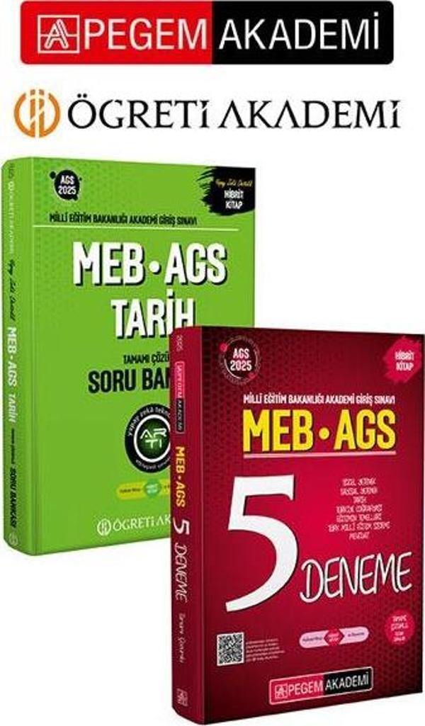 PEGEM AKADEMİ 2025 MEB-AGS Soru Bankası Tamamı Çözümlü Tarih + 2025 MEB-AGS Tamamı Çözümlü 5 Deneme  - Pegem Akademi Yayıncılık - Image 1