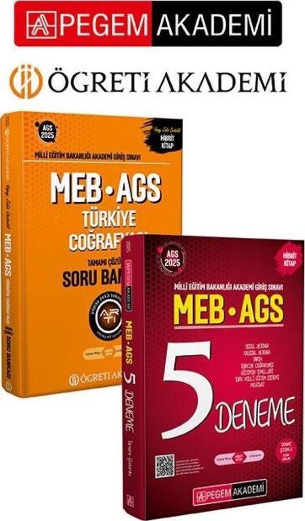 PEGEM AKADEMİ 2025 MEB-AGS Soru Bankası Tamamı Çözümlü Türkiye Coğrafyası + 2025 MEB-AGS Tamamı Çözü - Pegem Akademi Yayıncılık - Image 1