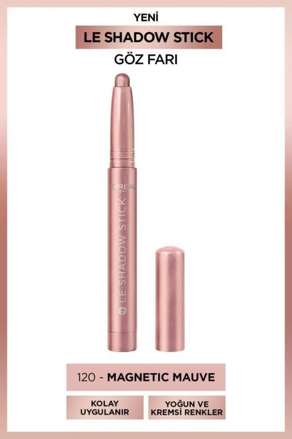 L'Oreal Paris Le Shadow Stick Göz Farı - 120 Magnetic Mauve - Image 1