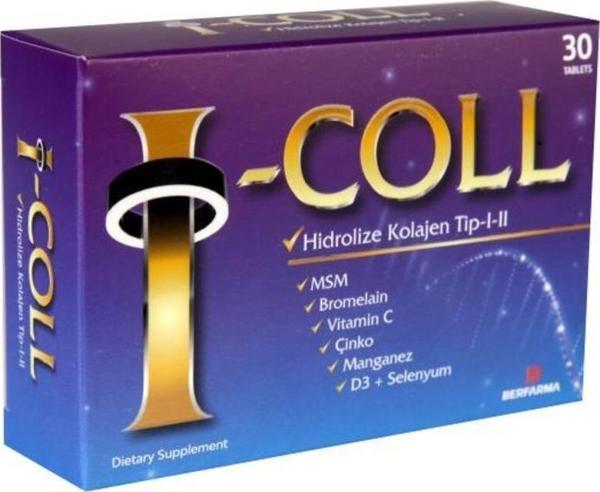Berfarma I-Coll Hidrolize Kolajen 30 Tablet - Image 1