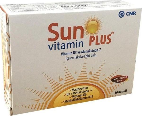 Cnr Cnr Sun Vitamin Plus Vitamin D3 İçeren Takviye Edici Gıda 30 Kapsül - Image 1