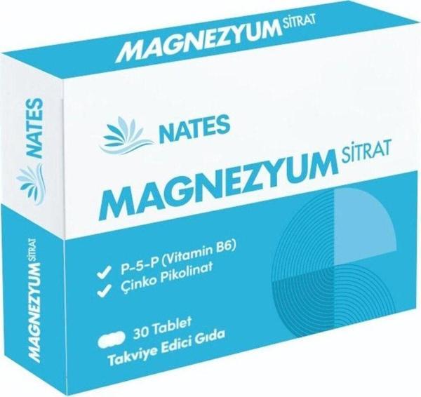 Nates Magnezyum Sitrat 30 Tablet - Image 1